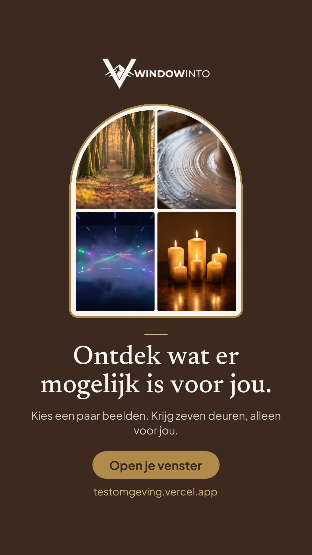 Voorbeeld van de uitnodiging